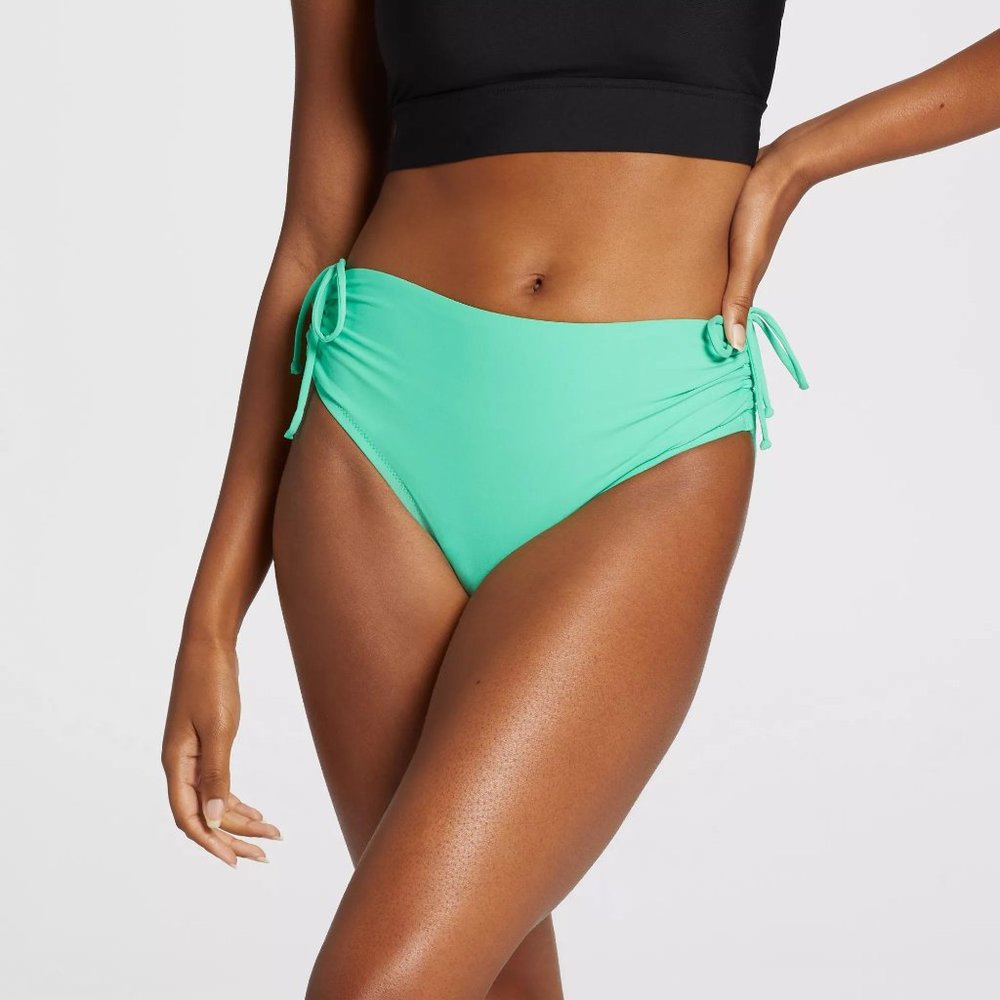 NEW CALIA Women's Ruched Swim Bottoms